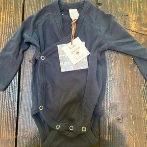 Kate Quinn navy kimono bodysuit